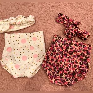 Bundle of baby bummies & headbands